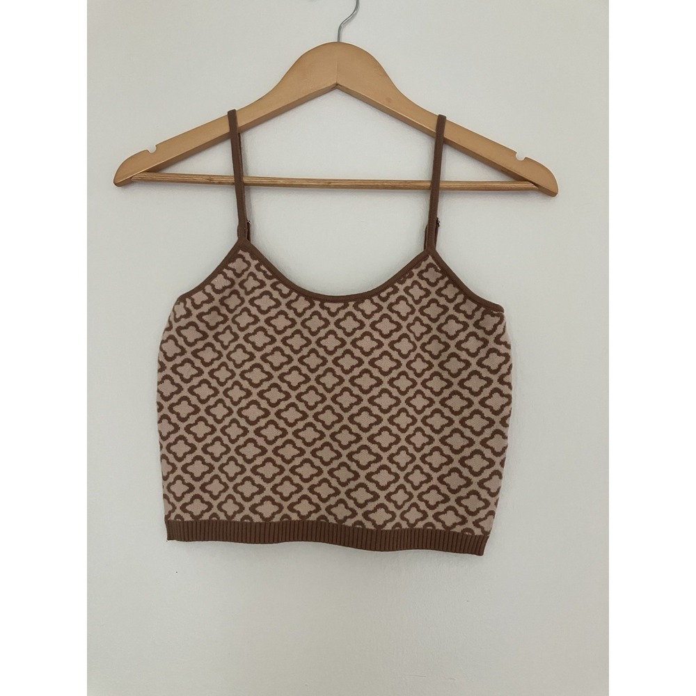 Le Lis Knit Camisole Top Size Medium Modern Boho